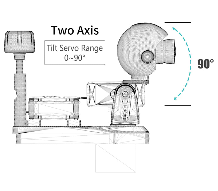 ATOMRC 3D Print Pan Tilt Servo Camera Gimbal ATOMRC 3D Print Pan Tilt Servo Camera Gimbal